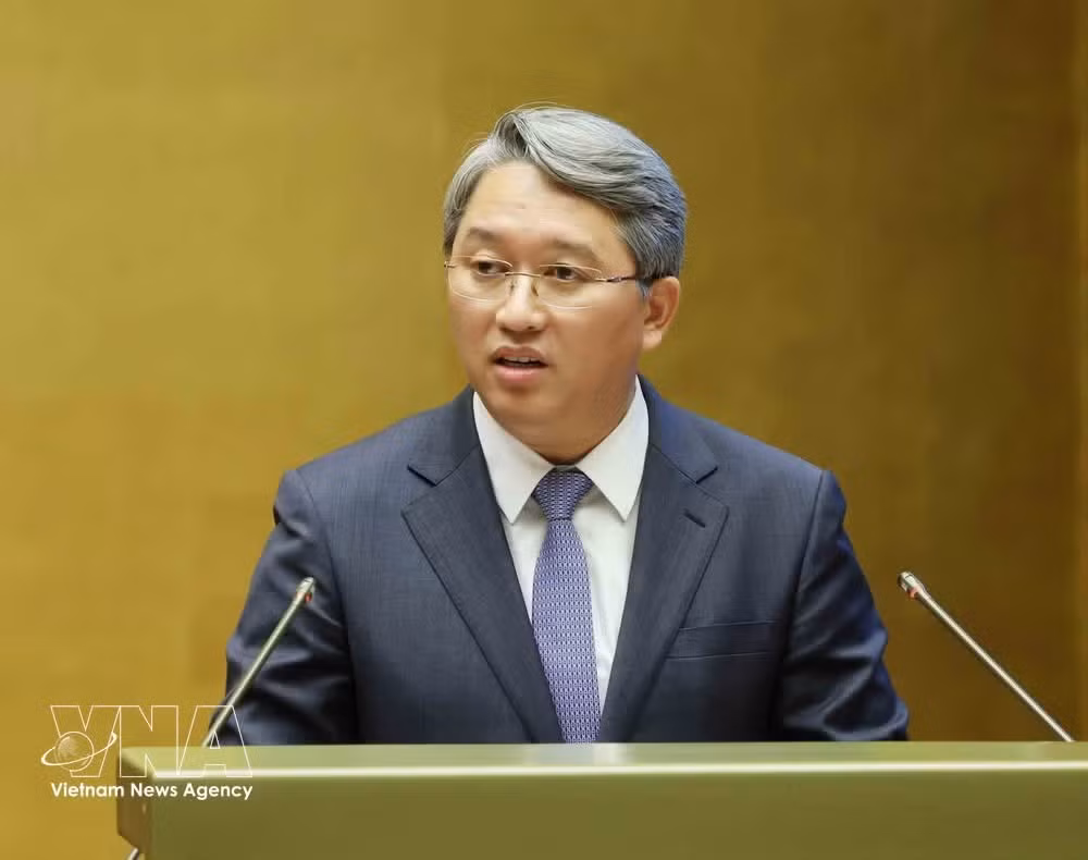 Chief of the Party Central Committee's Office Nguyen Hai Ninh, who is also Deputy Head of the Central Steering Committee for Science and Technology Development, Innovation and Digital Transformation, speaks at the event. (Photo: VNA)