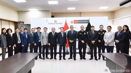 Vietnam and Peru strengthen cooperation in combating transnational crime