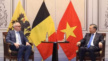 General Secretary, President To Lam receives Minister-President of Belgium's Flanders