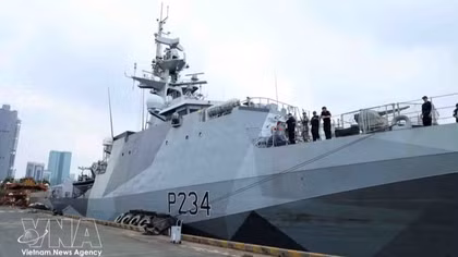 UK Royal Navy's patrol vessel pays second visit to Ho Chi Minh City