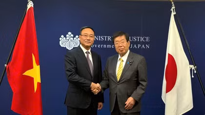 Deputy Minister Pham The Tung meets with Japan’s Minister of Justice