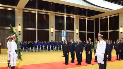 Vietnamese Party leader attends funeral service for top Lao legislator