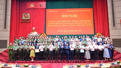 MPS, SBV sign coordination regulation on cyber fraud prevention and control