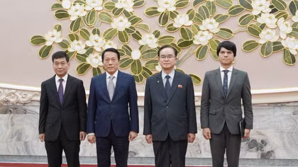 Minister Luong Tam Quang pays courtesy call on Chairman of the DPRK Supreme People's Assembly Standing Committee 