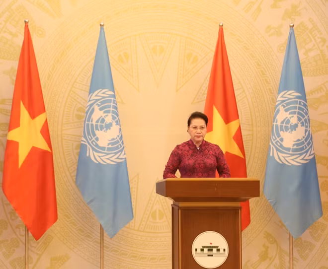 National Assembly Chairwoman Nguyen Thi Kim Ngan affirms Vietnam's commitment to promoting gender equality and women's empowerment in society.