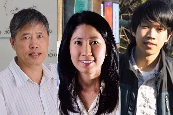 Associate Prof. Dr. Pham Tien Son, Associate Prof. Dr. Vuong Thi Ngoc Lan, and Dr. Nguyen Truong Thanh Hieu (Photo: NAFOSTED)