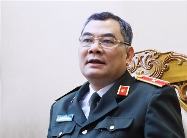 Chief of the Office and spokesperson of the Ministry of Public Security Major General To An Xo (Photo: VNA)
