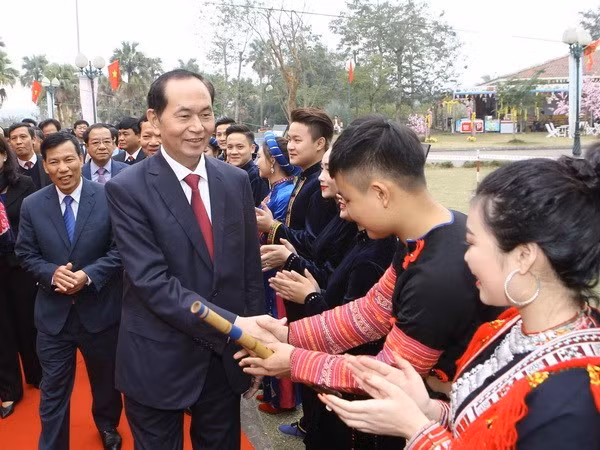 President Tran Dai Quang at the event.