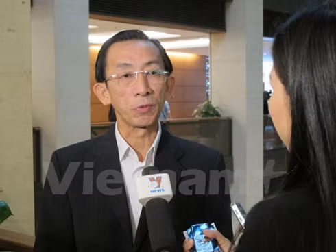 A NA's deputy speaks to reporter. (Photo: Vietnamplus)