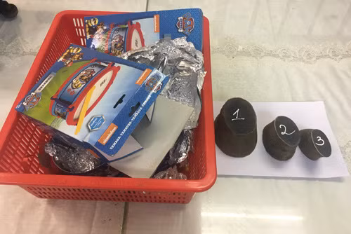 Three pieces of rhino horn found carried by a Vietnamese in a flight from Africa. Photo courtesy of Ho Chi Minh City Customs