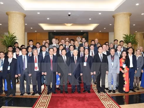 Party chief and delegates at the event.