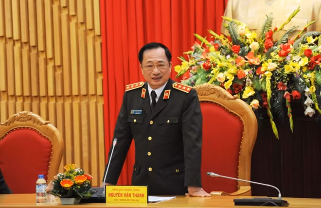 Deputy Minister Nguyen Van Thanh speaking at the event.