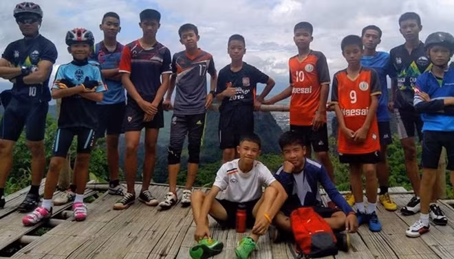 Thai soccer team saved from flooded cave.