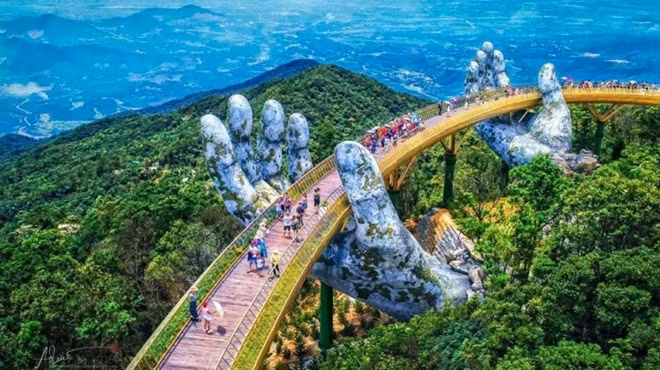Golden Bridge in Danang city, Vietnam. Photo: Reuters