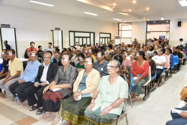 Lao patients waiting for surgery.