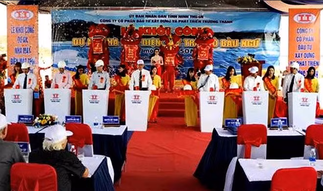 At the kick-off ceremony.