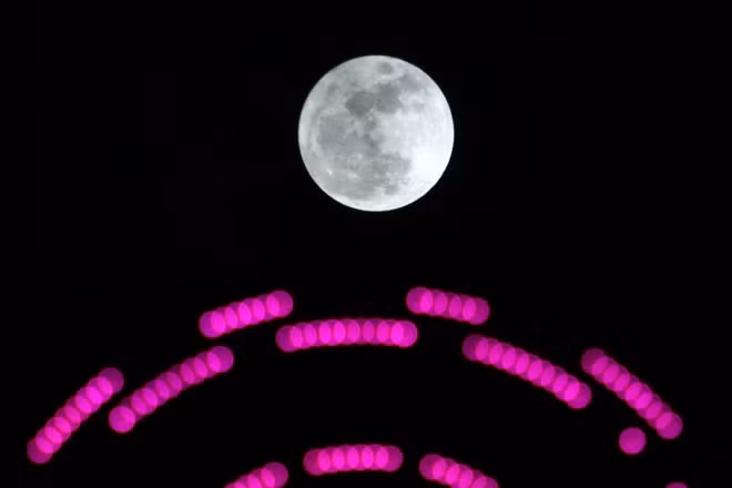 The moon, captured through a 300mm lense.