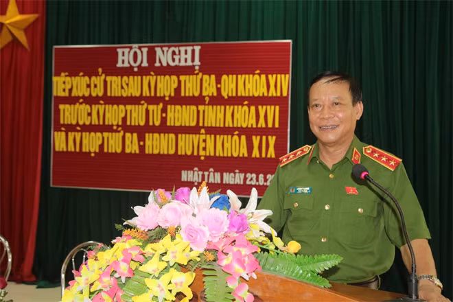 Deputy Minister Le Quy Vuong speaking at the event.