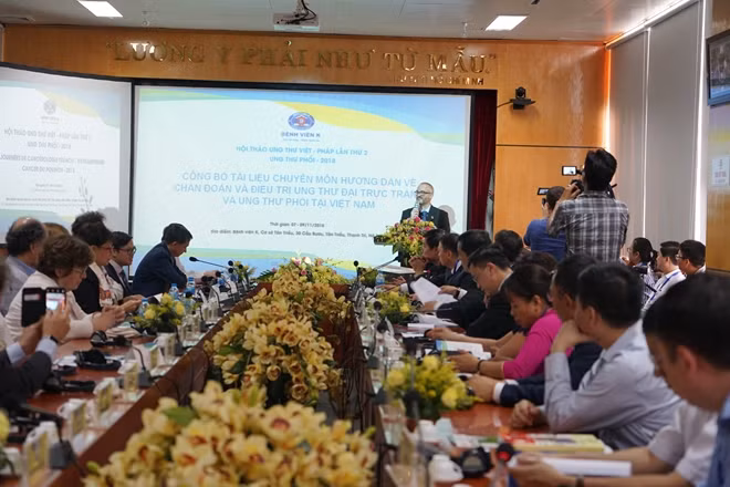 At the second Vietnam –France cancer conference.