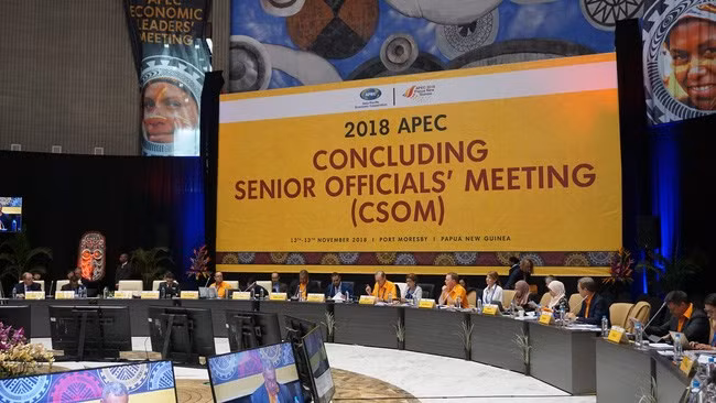A delegation of Vietnam attended the Concluding Senior Officials’ Meeting (CSOM) of the Asia-Pacific Economic Cooperation (APEC), which took place in Port Moresby, Papua New Guinea on November 12-13 (Photo: vtv.vn) A delegation of Vietnam attended the Concluding Senior Officials’ Meeting (CSOM) of the Asia-Pacific Economic Cooperation (APEC), which took place in Port Moresby, Papua New Guinea on November 12-13 (Photo: vtv.vn)