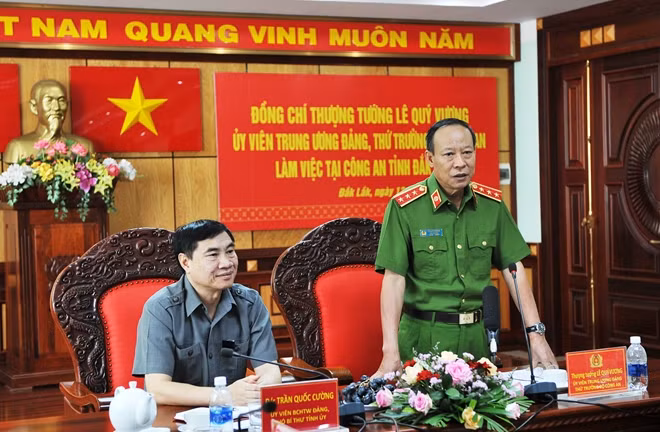 Deputy Minister Le Quy Vuong speaking at the event.