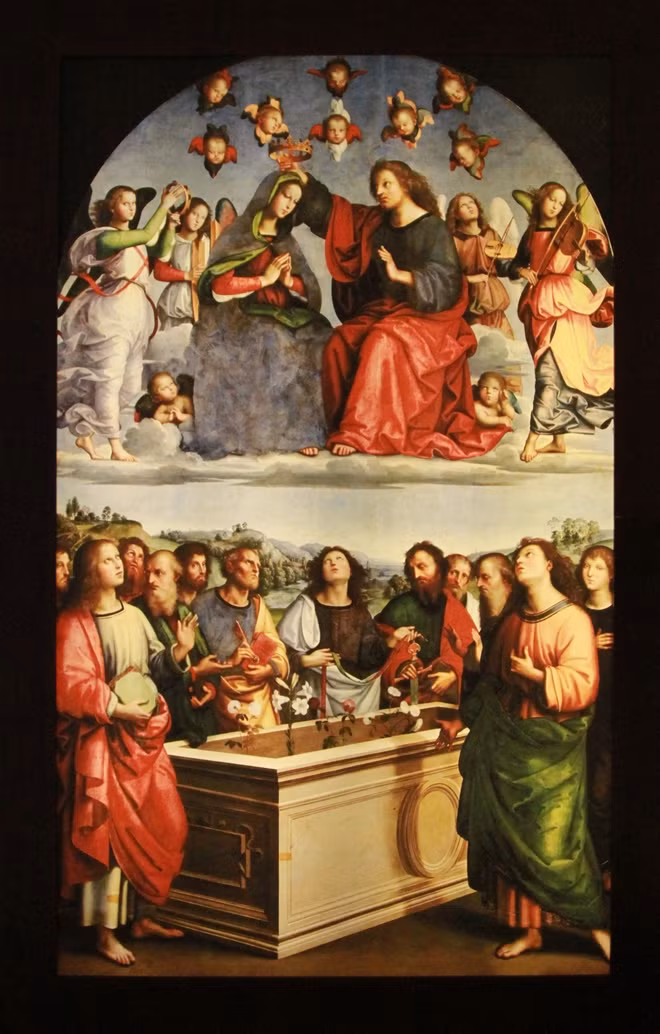 One of the most famous art works painted by Raffaelo.