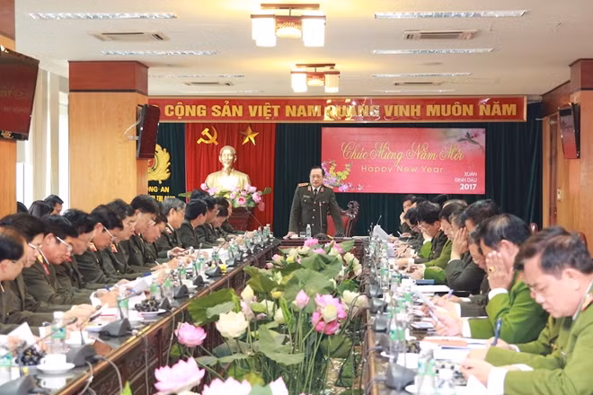 Deputy Minister Nguyen Van Thanh speaking at the event.