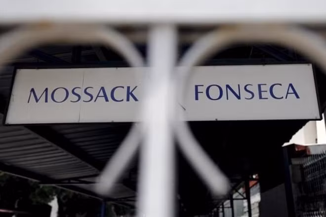 Mossack Fonseca law firm sign is pictured in Panama City, April 4, 2016. REUTERS/Carlos Jasso/Files