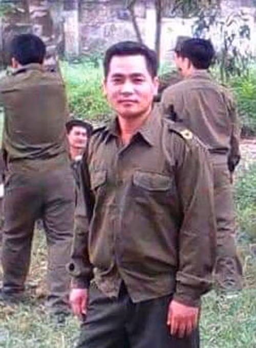 Thao Van Sua, 33, Chief of the Nhi Son Police Post.