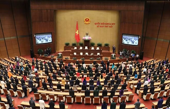 The seventh session of the 14th National Assembly (NA) wraps up in Hanoi on June 14, completing all items on its 20-day working agenda. (Photo: VNA)