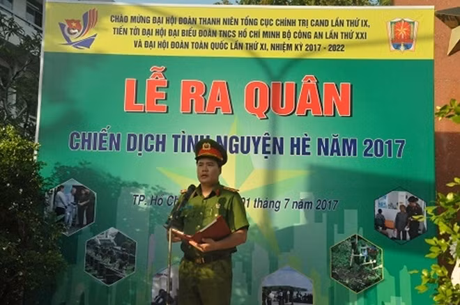 Captain Ngo Thanh Son, Secretary of the PPC2’s Ho Chi Minh Communist Youth Union