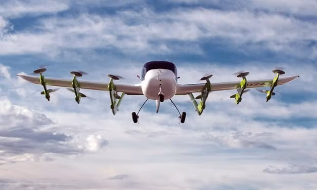 Kitty Hawk is already working on an app and technology to allow customers to hail flying taxis as they would an Uber. Photograph: Kitty Hawk