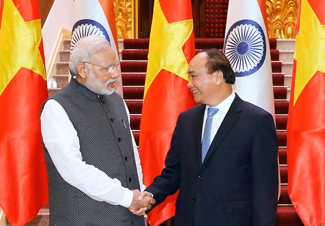 Prime Minister Nguyen Xuan Phuc and Prime Minister of India Narendra Modi. Photo: VGP