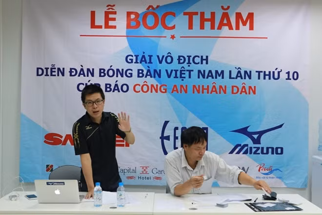Mr. Tong Duc Thuan, Deputy Secretary General of Vietnam Table Tennis Federation - Deputy Head of the Organizing Committee.