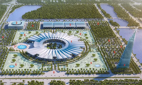 The expo center's design