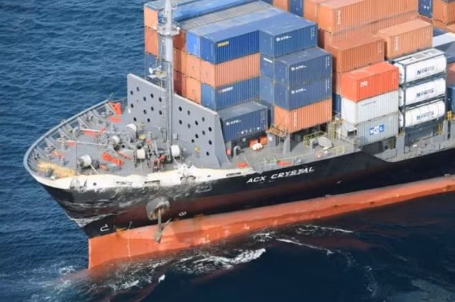 The merchant vessel with Philippines flag. Photo: Reuters