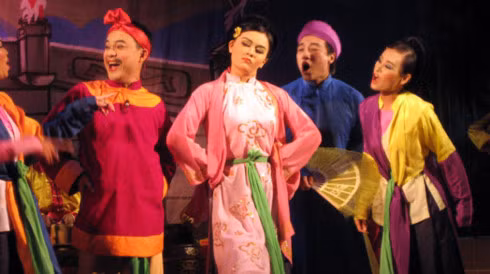 A scene taken from the program Hanoi's Saturday Night