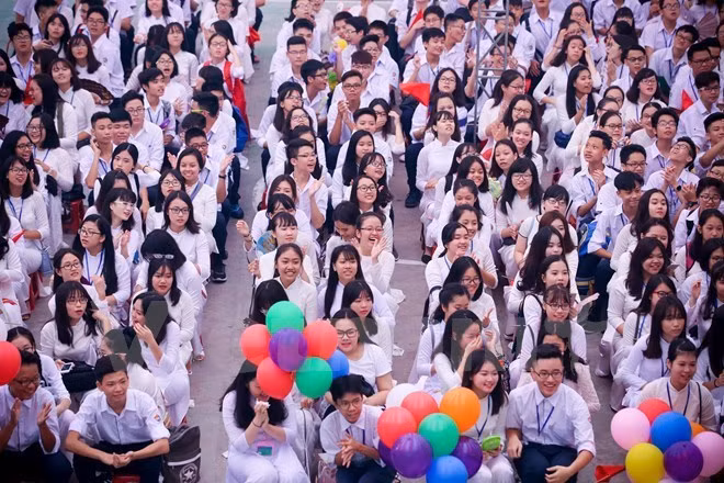 Vietnamese high school students (Photo: VNA)