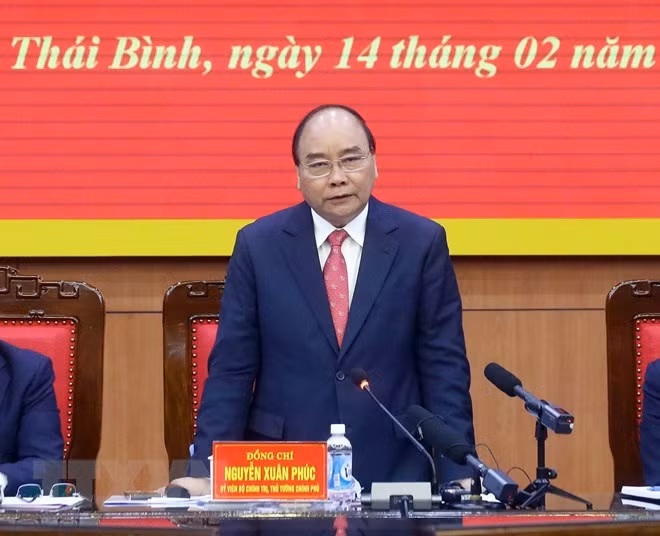Prime Minister Nguyen Xuan Phuc in Thai Binh (Source: VNA)