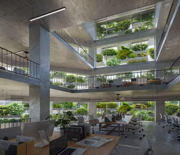 VTN Architects Head Office, or Urban Farming Office, a design shortlisted at the World Architecture Festival.