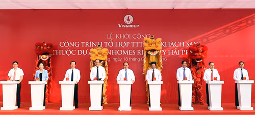 P.M Nguyễn Xuân Phúc at the ceremony. Photo by VGP/Quang Hiếu