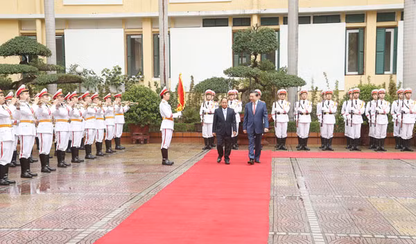 The red-carpet reception