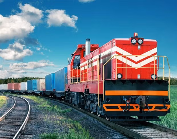 Binh Duong province has proposed building a railway route to transport cargo containers between its industrial zones and HCM City and Dong Nai and Ba Ria- Vung Tau provinces (Photo: vovgiaothong.vn)