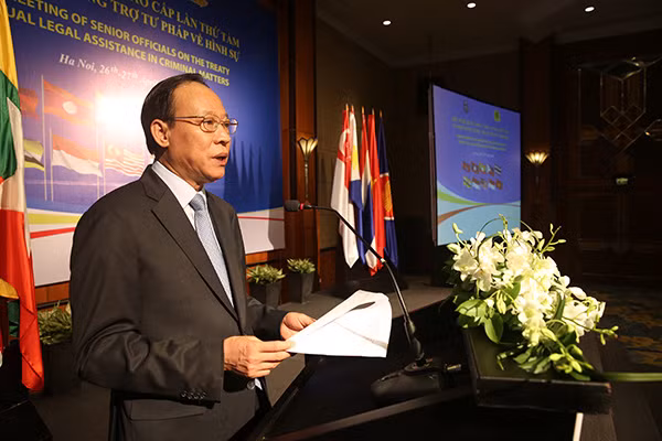 Deputy Minister Le Quy Vuong at the event