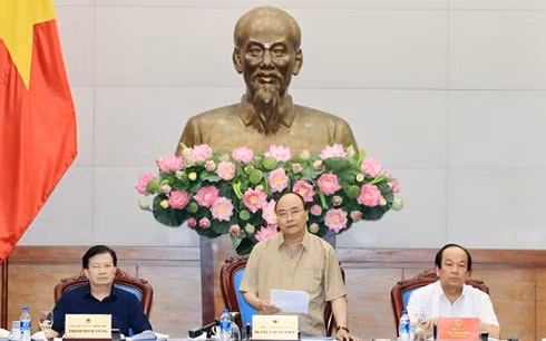 PM Nguyen Xuan Phuc speaks at the working session (Source: VNA) PM Nguyen Xuan Phuc speaks at the working session (Source: VNA)