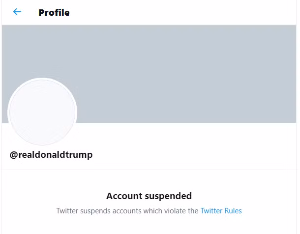 Twitter permanently suspends Trump's account, cites 'incitement of violence' risk ảnh 1 Twitter permanently suspends Trump's account, cites 'incitement of violence' risk ảnh 1
