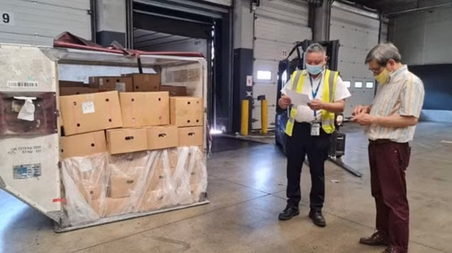 First batch of Vietnamese lychee arrives in France.