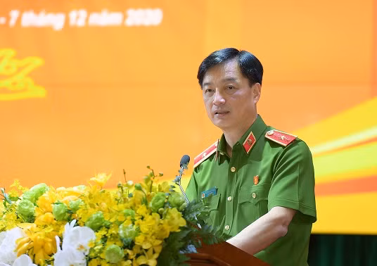 Deputy Minister Nguyen Duy Ngoc speaks at the event.