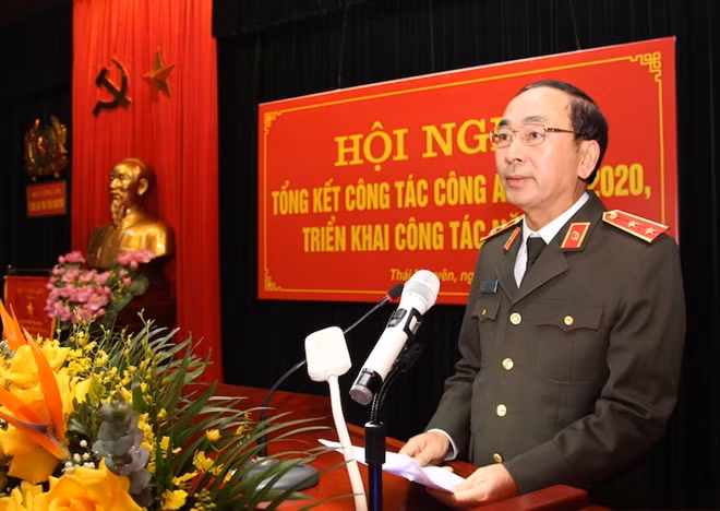 Deputy Minister Tran Quoc To speaks at the event.
