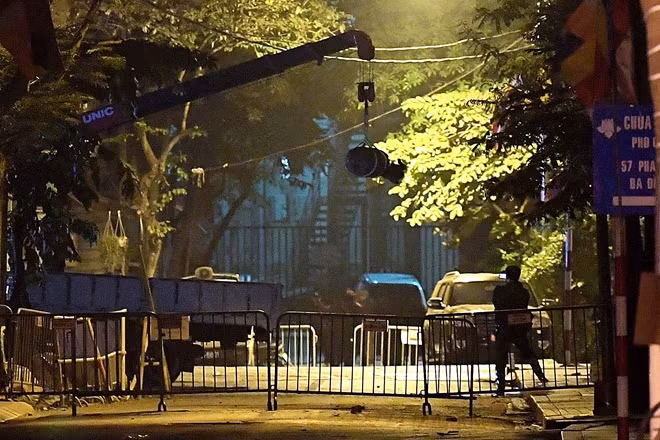 The bomb removed from Cua Bac street.